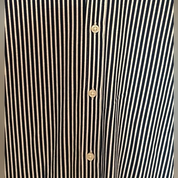 Men’s Desoto Button Down Shirt Size XL Blue/white Pinstripes 100% Cotton EUC - Picture 9 of 11
